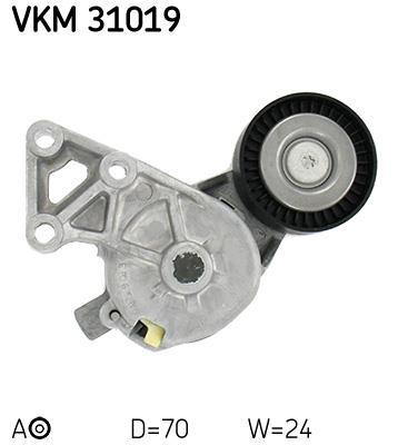 Rolo tensor da correia trapezoidal estriada SKF ref. VKM 31019
